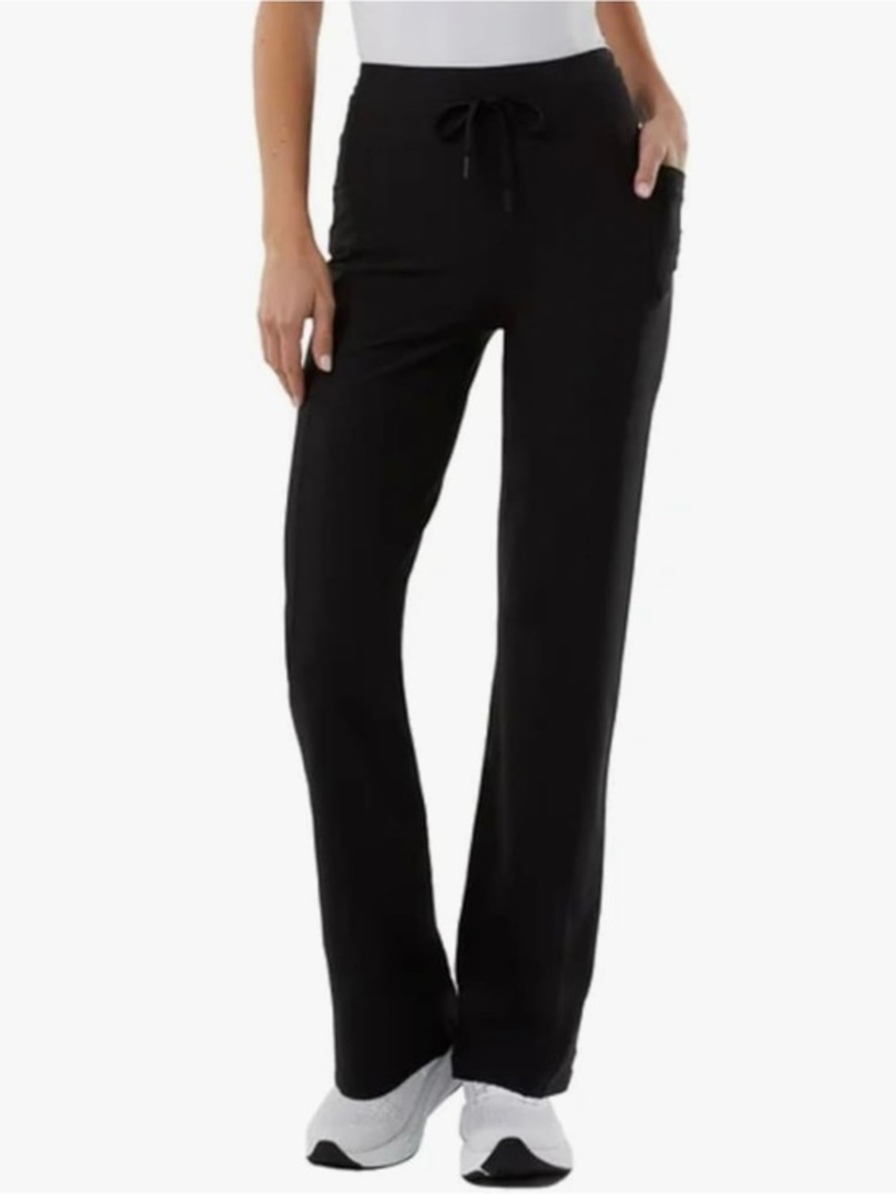32 Degrees Cool Women's High Rise Ribbed Active Yoga Semi-Flare Pant NWT